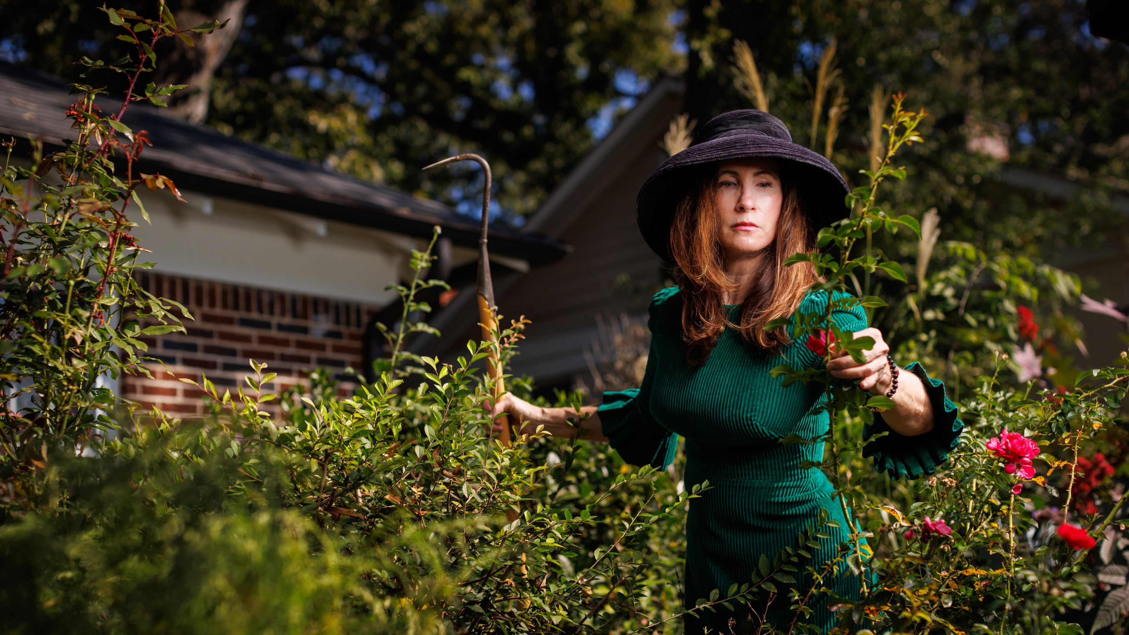 “Goth gardeners want to dive deep into creating a mood or what a Gen Z person would call a vibe,” says Felicia Feaster, author of "The Goth Garden." She'll be signing books at Oakland Cemetery on Nov. 22 and at the Plaza Theatre Dec. 7. (Courtesy of Tomas Espinoza)