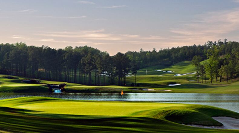Pastoral golf course views like this one are due to give way to homes in East Forsyth, with Forsyth County Commissioners making zoning changes involving the Lanier Golf Club, which will be redeveloped into a 321-lot subdivision.