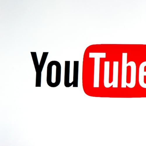 FILE - This Tuesday, Feb. 28, 2017, file photo shows the YouTube TV logo at the YouTube Space LA in Los Angeles. T (AP Photo/Reed Saxon, File)