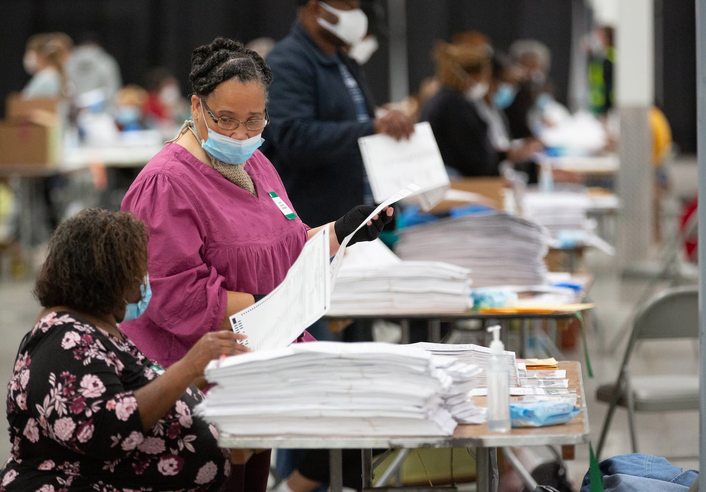 vote recount photos