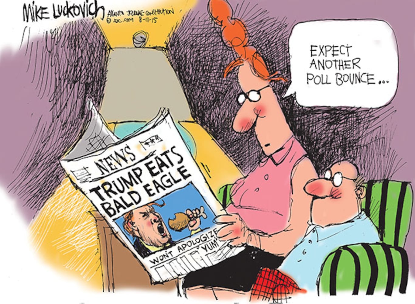 Mike Luckovich: Publicity Stunt