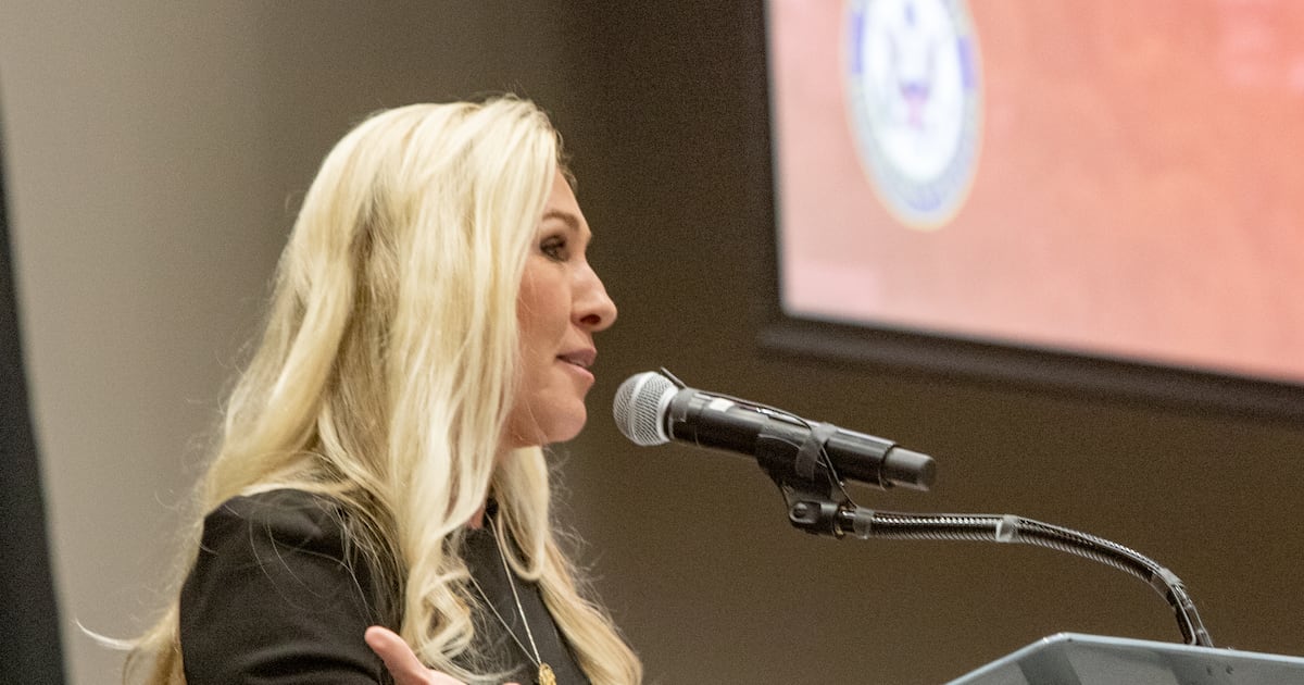 As shutdown lingers, Marjorie Taylor Greene splits with GOP leaders on health care