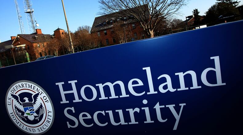 WASHINGTON - JANUARY 08: The Department of Homeland Security main office is shown January 8, 2010 in Washington, DC. U.S. President Barack Obama has ordered DHS to "aggressively pursue" advanced screening technology and to fix gaps in the way intelligence is distributed, analyzed and compared to watch lists used to identify potential threats against the U.S. (Photo by Win McNamee/Getty Images)