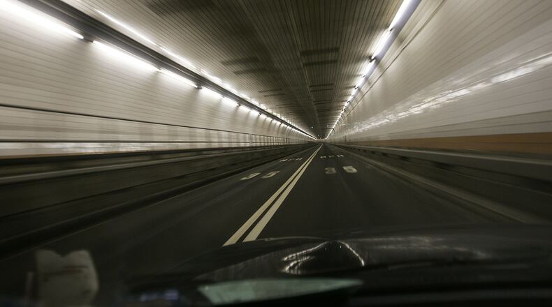 A proposal considered by the GDOT would involve a tunnel that would link I-675 to Ga. 400. The tunnel would be dug under intown Atlanta neighborhoods such as Morningside. The tunnel shown here is the Holland Tunnel, connecting New York City and New Jersey. (Chris Hondros/Getty Images)