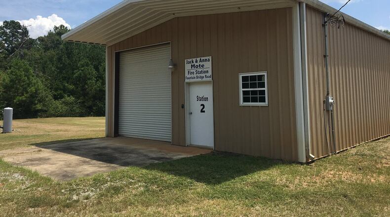 The elections board in Randolph County voted Monday to close three of the county’s nine precincts, including the Fountain Bridge precinct that serves as volunteer fire station 2 as pictured on Thursday, Aug. 8, 2019. Mark Niesse / mark.niesse@ajc.com