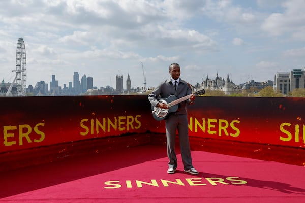 Miles Caton poses for photographers during the photo call for the film 'Sinners' on Sunday, April 13, 2025, in London. (Photo by Millie Turner/Invision/AP)