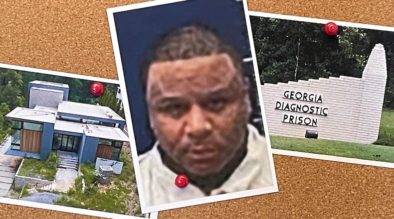 Arthur Lee Cofield Jr. is an inmate at Georgia's maxiumum security prison who pulled a $11 million heist from behind bars. Cofield impersonated a California billionaire and drained money from his account, using part of the haul to buy a $4.4 million Buckhead mansion. (AJC photo illustration: Hysoub Shin/hyosub.shin@ajc.com and Ga. Dept. of Corrections)