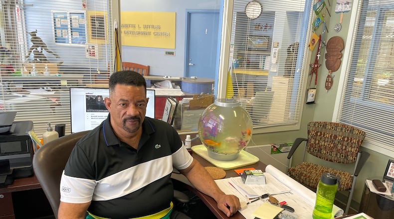 Danny Darby, curriculum director at the Georgia State University Child Development Center, will retire on Tuesday, June 1, after 40 years of teaching preschoolers. A man in the field is rare. And as a Black man, Darby is somewhat of a unicorn. (Photo by Bill Torpy)