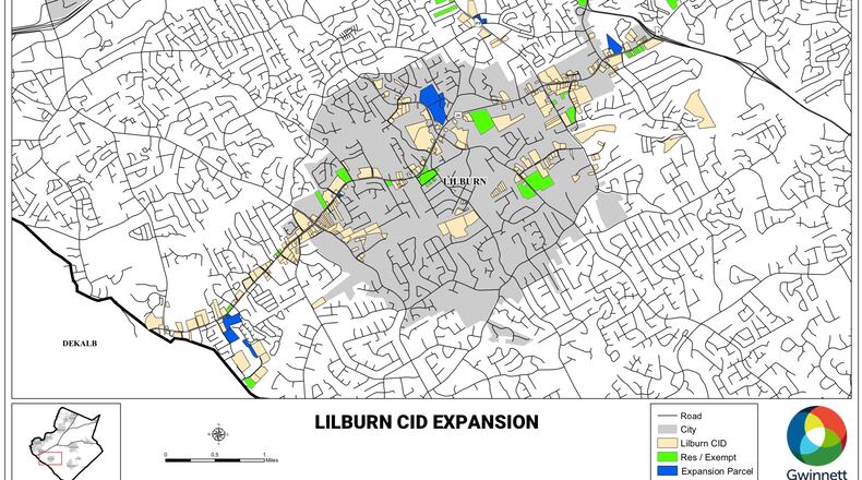 The Lilburn City Council recently approved an expansion of the boundaries of the Lilburn Community Improvement District. (Courtesy City of Lilburn)