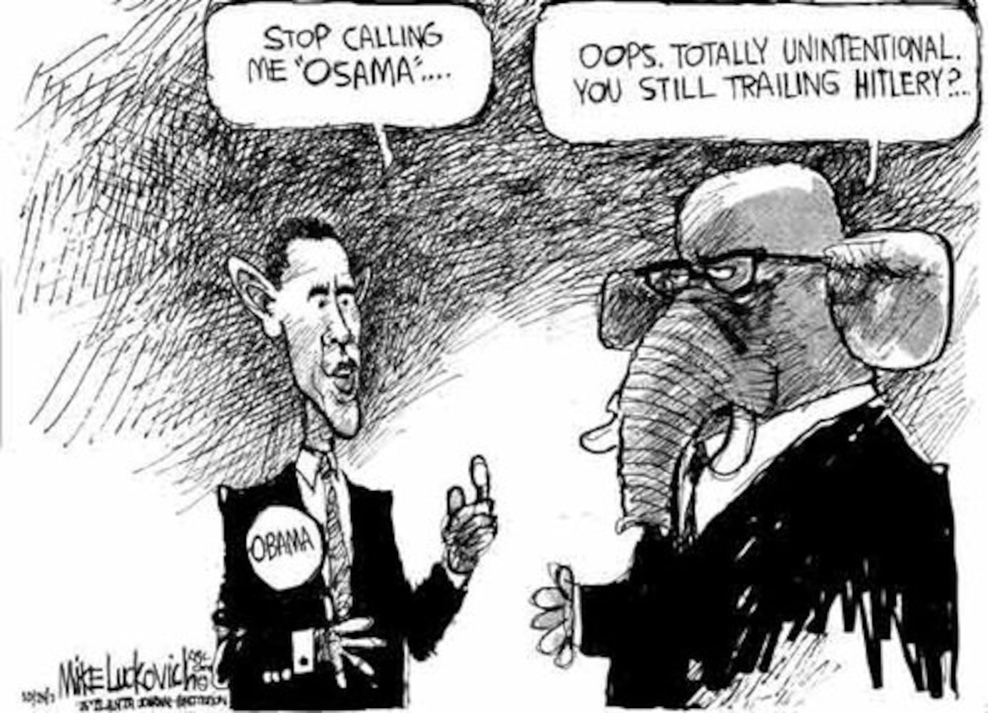 Luckovich: Barack Obama cartoons