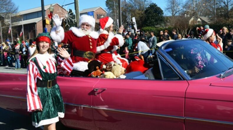 Several roads will be closed in Kennesaw for “A Day With Santa” on Saturday. Courtesy of Kennesaw