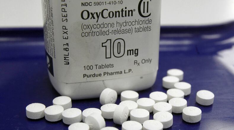 Purdue Pharma, the company that makes OxyContin and other drugs, filed court papers in New York on Sunday seeking Chapter 11 bankruptcy protection. The bankruptcy would be part of a nationwide settlement deal if all is approved. (AP Photo/Toby Talbot, File)