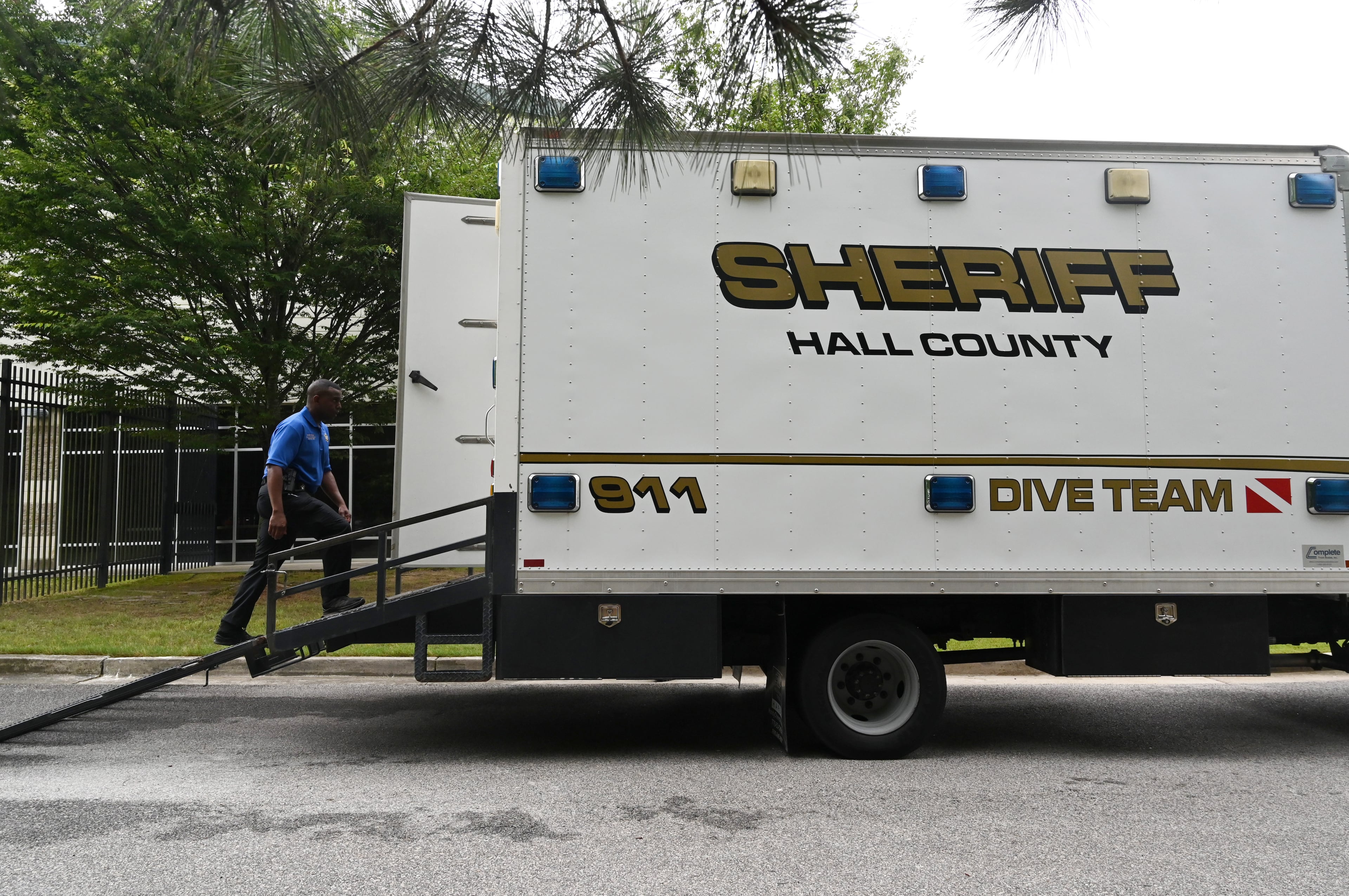 The team's truck holds equipment for dives. (Hyosub Shin / AJC)