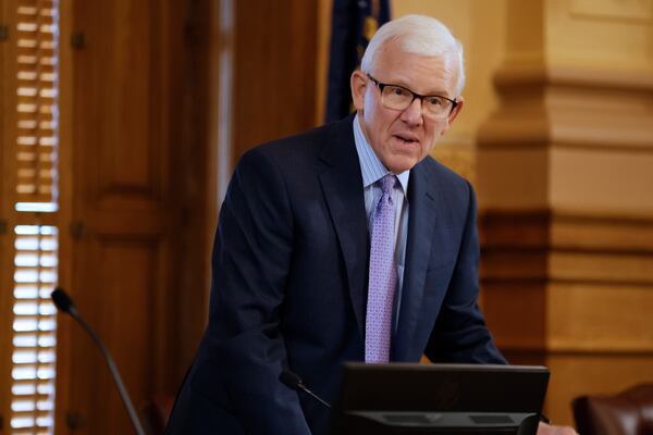 Just two people have applied to be the State Election Board’s next chairman, a position left vacant since former chair Bill Duffey (pictured)  resigned nearly two months ago. (Miguel Martinez/miguel.martinezjimenez@ajc.com) 