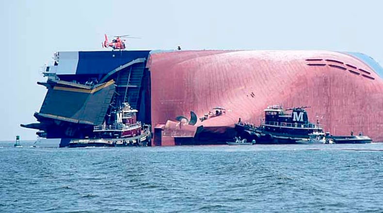 It's expected to take several weeks to remove the Golden Ray from the St. Simons sound, according to the U.S. Coast Guard.