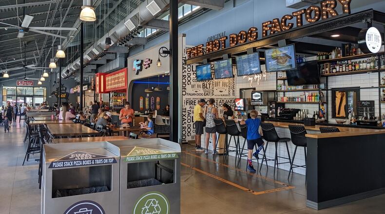 Market Hall at Halcyon offers a variety of food options, from Mediterranean to Mexican to Chinese, pizza and more. PAULA PONTES