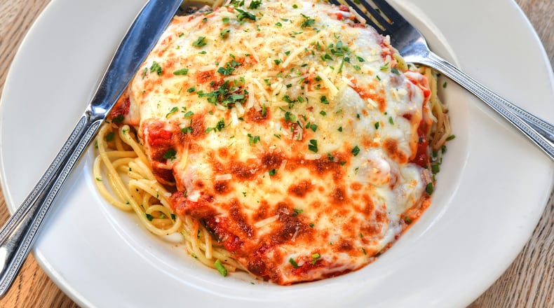 Osteria 832′s Eggplant Parmesan. Chris Hunt for The Atlanta Journal-Constitution