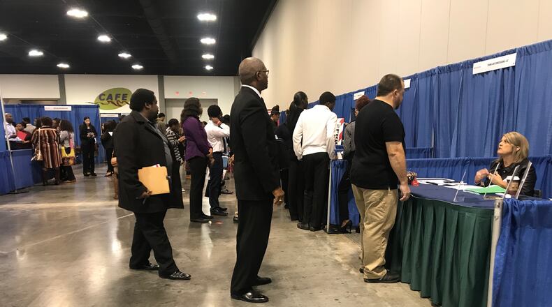 Hartsfield-Jackson job fair. Credit: Kelly Yamanouchi