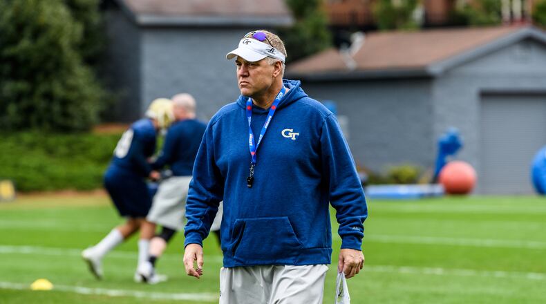 Georgia Tech defensive coordinator Nate Woody