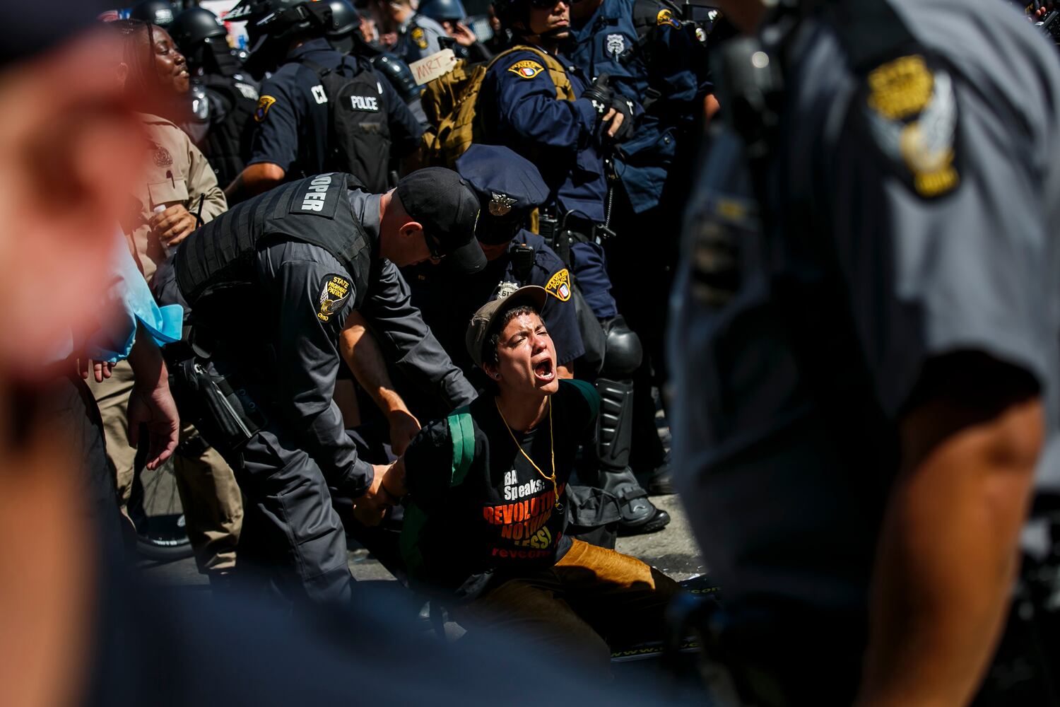 Protests outside GOP convention