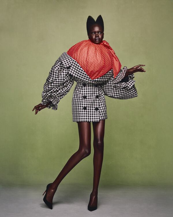 Part of the Viktor&Rolf Paris collection shot by Atlanta photographers Ahmad Barber and Donté Maurice for the High Museum exhibition "Viktor&Rolf: Fashion Statements." (Courtesy of AB+DM/The High Museum of Art)