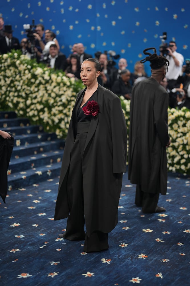 Amy Sherald at the Metropolitan Museum of Art's Costume Institute benefit gala in New York, May 5, 2025. (Amir Hamja/The New York Times)