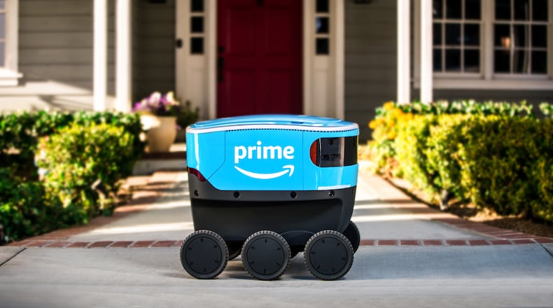 The Georgia General Assembly has approved legislation to establish some basic rules of the road for delivery robots. (Amazon/TNS)