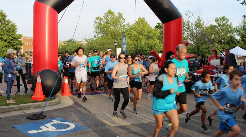 The Gwinnett Chamber will host the 11th Annual Button Down Dash 5K 7:45 a.m. Saturday, Aug. 5 at Suwanee Town Center. (Courtesy Gwinnett Chamber)