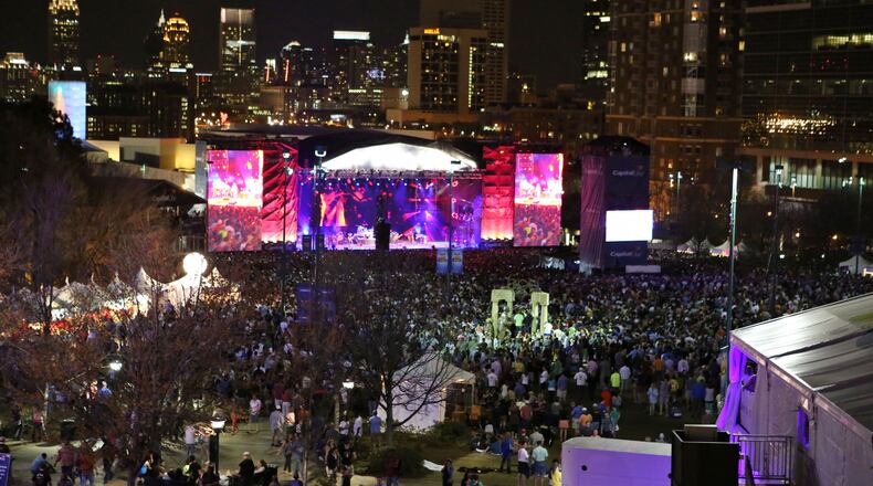 Dave Mathews Band headline the third day of the Big Dance free concert series for the Final Four weekend in Centennial Olympic Park.