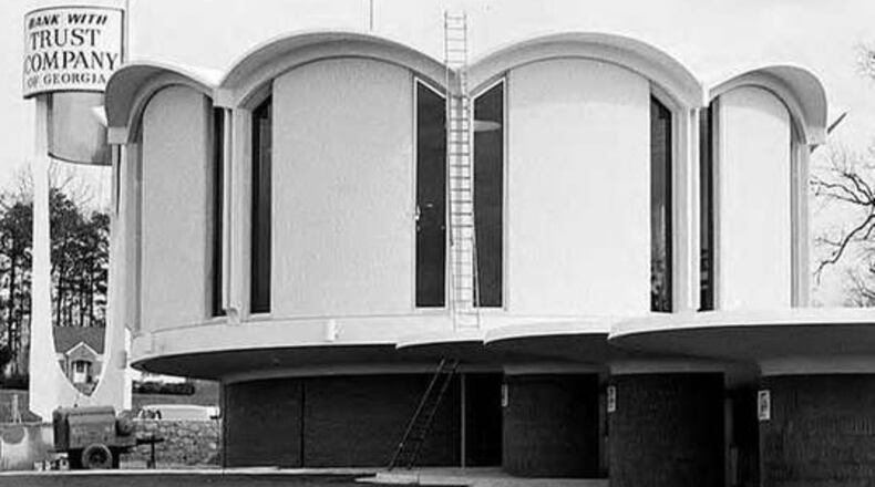 Designed in the early 1960s by modernist architect Henri Jova, the old Trust Company of Georgia may get bulldozed to make room for another self-storage building. (Special Archives Collection, Georgia State University)