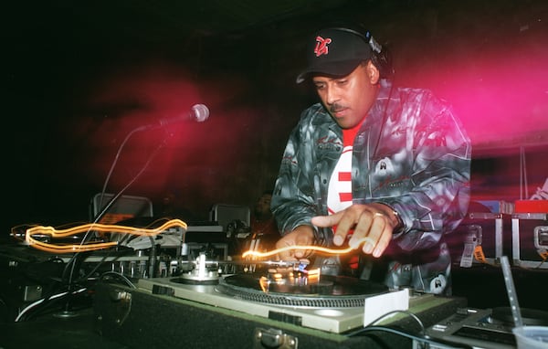 In this Feb. 16, 2001, photo, Frank Ski spins records at the club Kaya in Atlanta. (Special/John Amis)