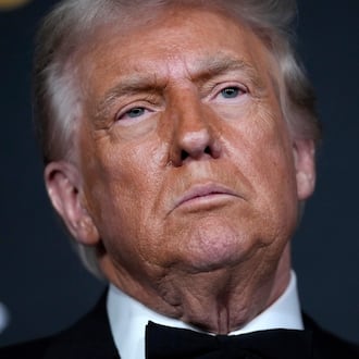 President Donald Trump walks the red carpet before the 48th Kennedy Center Honors, Sunday, Dec. 7, 2025, at the John F. Kennedy Center for the Performing Arts in Washington. (AP Photo/Julia Demaree Nikhinson)