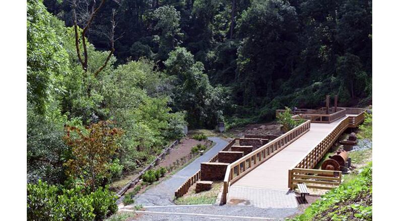 Phase III restoration of the boardwalk and trails at Old Mill Park in Roswell will be commemorated with a ribbon-cutting ceremony on Oct. 31. CITY OF ROSWELL