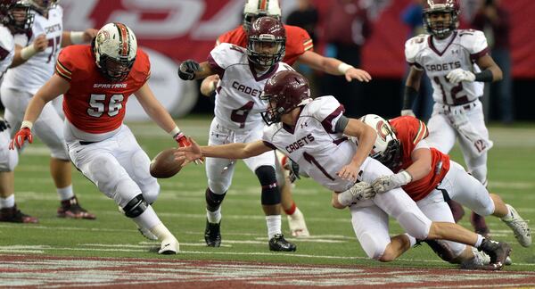 Benedictine and Greater Atlanta Christian met in the Class AA State Championship last season. (Brant Sanderling / AJC)