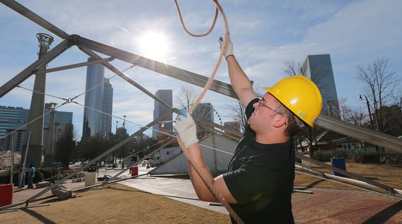 Bradley Harbin on Friday, a pretty nice day. But rain is due later Saturday and on Sunday.