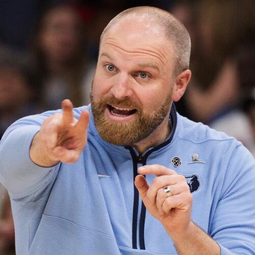 FILE - Memphis Grizzlies head coach Taylor Jenkins instructs his team in the second half of an NBA basketball game against the Philadelphia 76ers Saturday, April 6, 2024, in Memphis, Tenn. (AP Photo/Nikki Boertman, File)