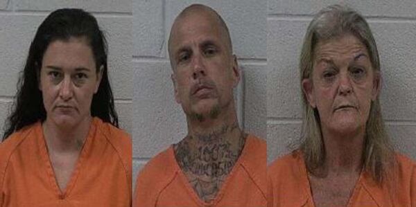 From left: Amanda Lynn Dempsey, Christopher Shane Smith, Debra Lynne Dempsey