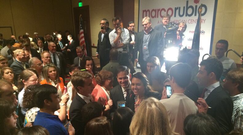 Marco Rubio makes the selfie rounds in Atlanta.
