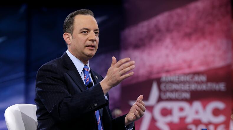 Republican National Committee Chairman Reince Priebus speaks during the Conservative Political Action Conference (CPAC), Friday, March 4, 2016, in National Harbor, Md. (AP Photo/Carolyn Kaster)