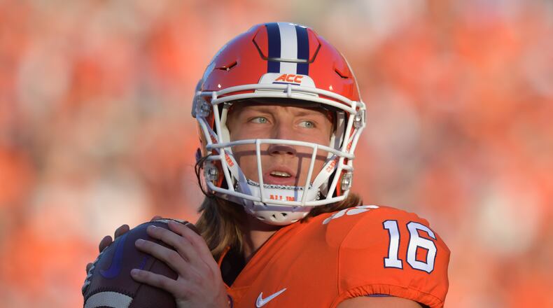 Clemson quarterback Trevor Lawrence.