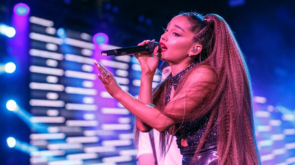 Ariana Grande sang “(You Make Me Feel Like) A Natural Woman" on "The Tonight Show Starring Jimmy Fallon" in tribute to the late Aretha Franklin. (Photo by Rich Polk/Getty Images for iHeartMedia )