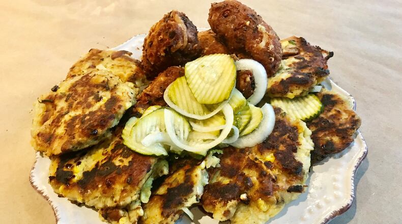 Bruce Bogartz offers a traditional take on latkes, as well as a version that sees them shaped as tater tots. CONTRIBUTED BY LIGAYA FIGUERAS