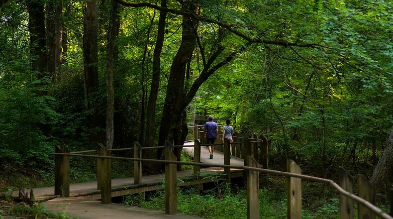 The public has until Sept. 6 to comment with the Environmental Protection Division Watershed Protection Division on Alpharetta’s Webb Bridge Trail. (Courtesy Lauren Liz Kress via Awesome Alpharetta)