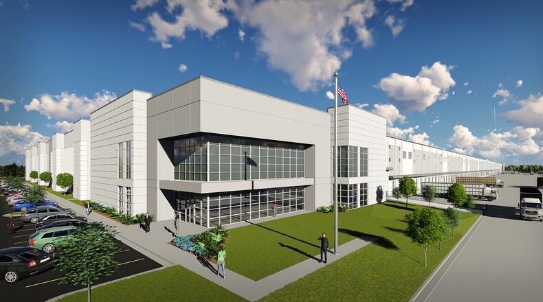 Rendering of a planned speculative industrial building at Gillem Logistics Center. SPECIAL