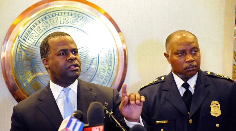 Atlanta Mayor Kasim Reed and Atlanta Police Chief George Turner last year. David Tulis/For the AJC