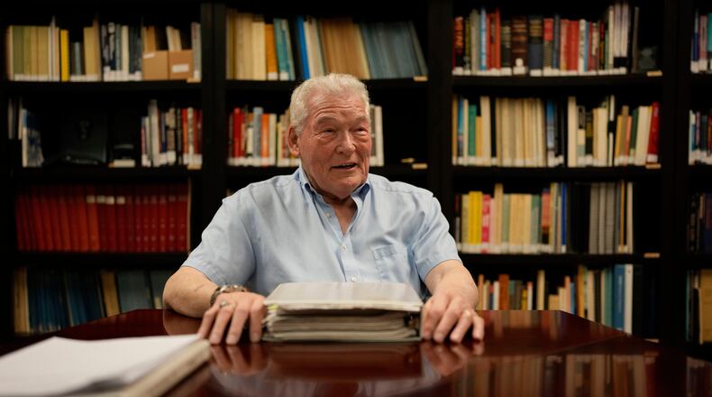 FILE - Robert Friedrichs poses for a photo at the Atomic Museum, on April 16, 2025, in Las Vegas. (AP Photo/John Locher, File)