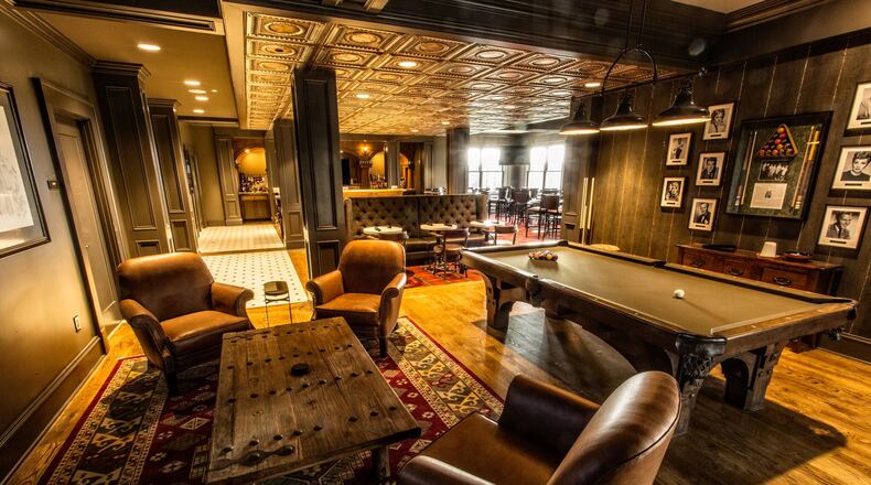 Visit Old Tom's Pub at Pursell Farms and you can join a slew of famous folks who have shot pool on this table.