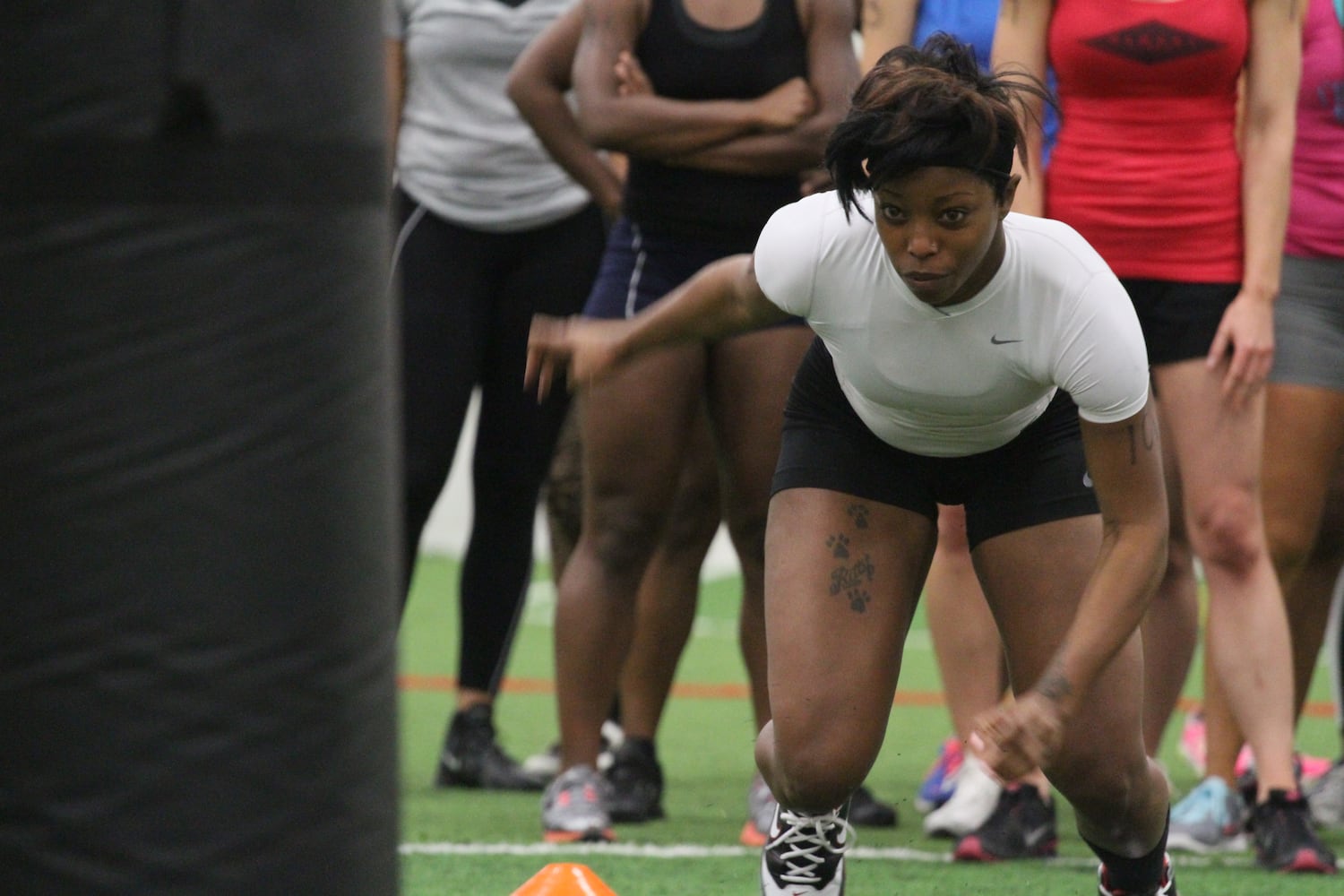 Lingerie Football tryout for Atlanta Steam