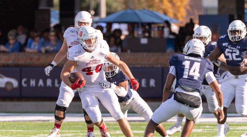 Florida Atlantic tight end Harrison Bryant, who played high school football at John Milledge Academy in Milledgeville, won the 2019 John Mackey Award as the nation’s best tight end. He had 65 receptions for 1,004 yards and seven touchdowns. Bryant is believed to be the first player from the Georgia Independent School Association to be named an FBS consensus first-team All-American. Photo: FAU Sports