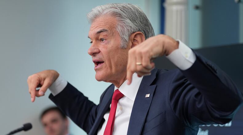 Centers for Medicare & Medicaid Services administrator Dr. Mehmet Oz speaks with reporters in the James Brady Press Briefing Room at the White House, Tuesday, June 2, 2026, in Washington. (AP Photo/Alex Brandon)